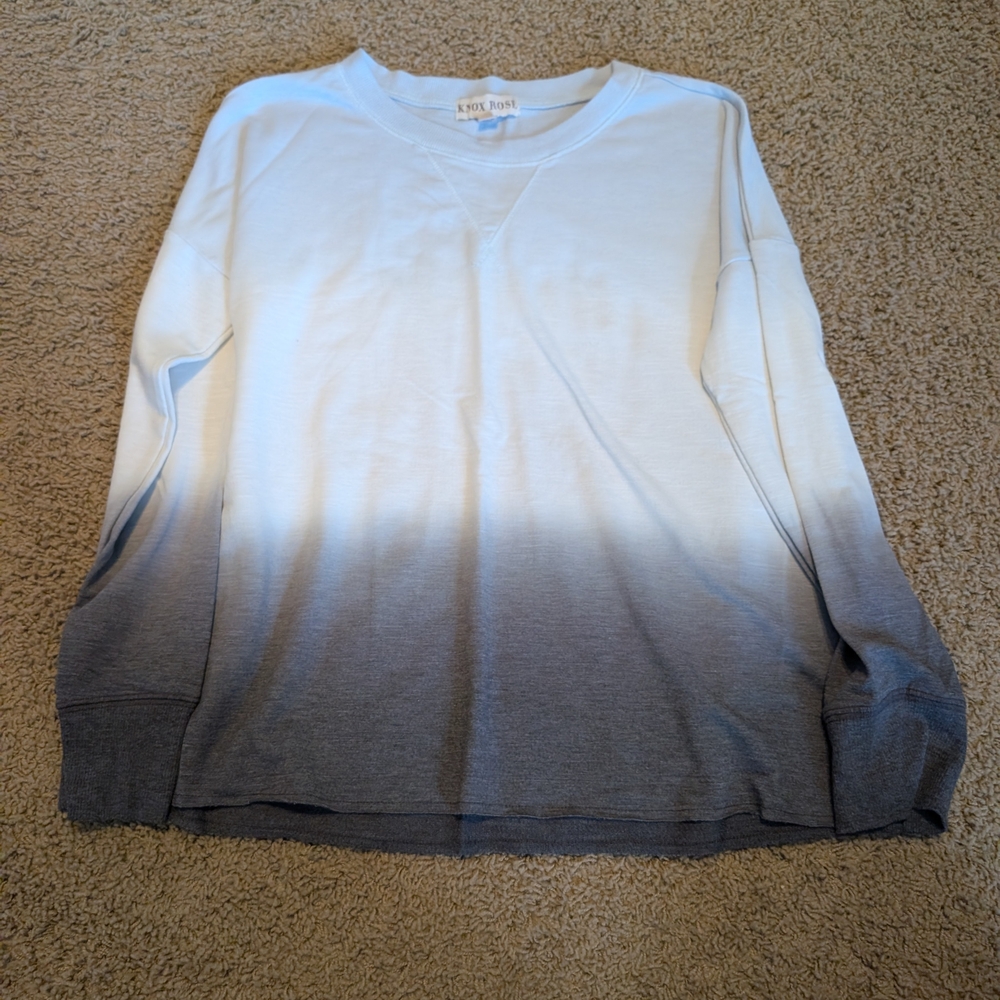 Knox Rose White and Gray Ombre Men's Shirt